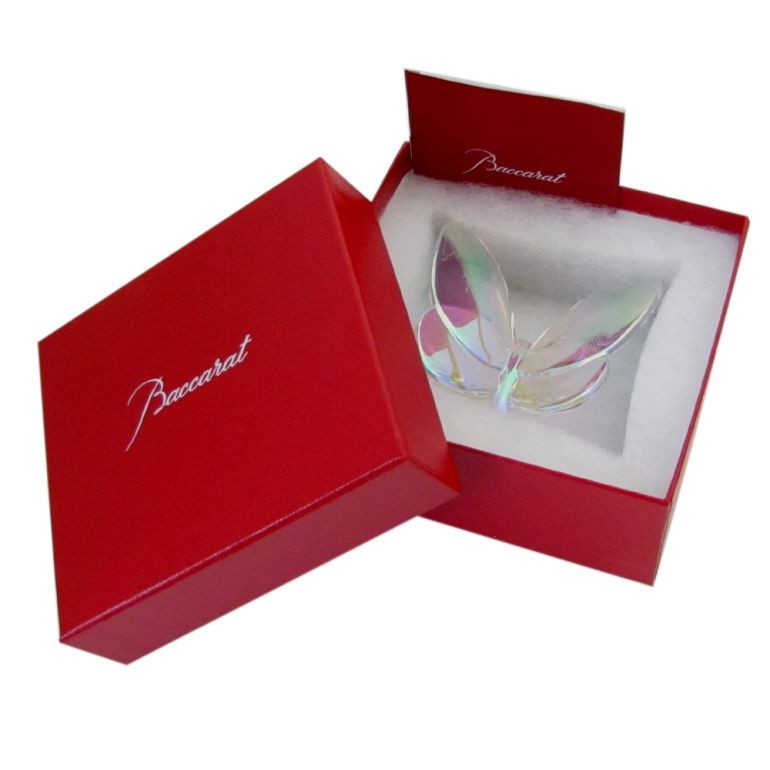 バカラ（Baccarat） クリスタルフィギュア ラッキーバタフライ