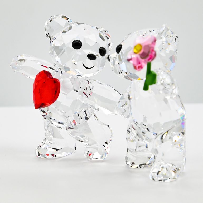 SWAROVSKI（スワロフスキー） クリスタルフィギュア KRISベア HAPPY
