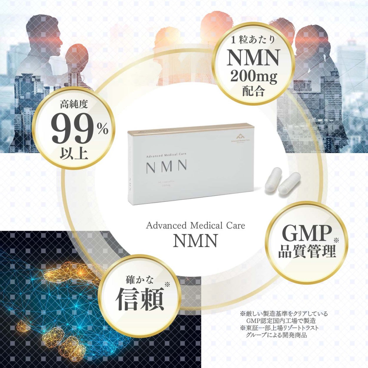 NMN (30粒入)（約1ヶ月分）ニコチンアミドモノヌクレオチド／若々しく