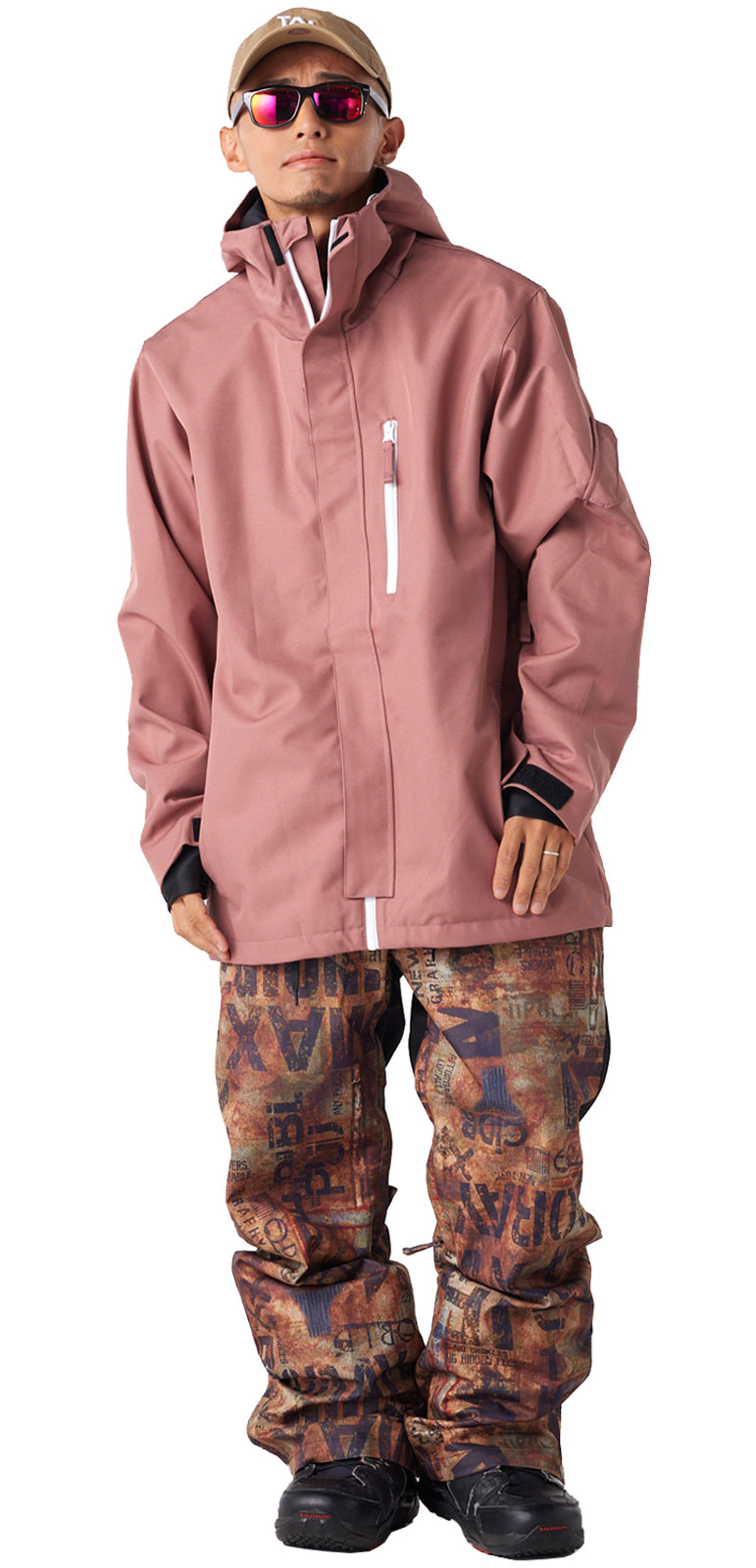 HIMANI スノボウェア 上下セット ハイマニ HIMASSMANIA ピンク