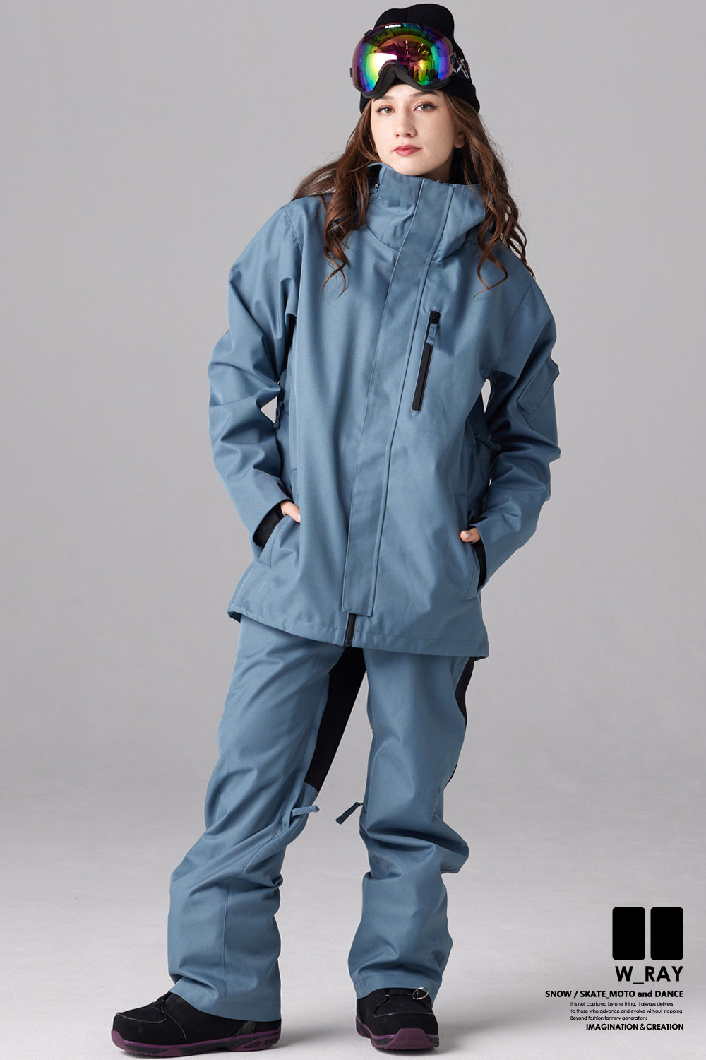 リアリズム スノーボード ウェア レディース 上下 セット スノボ