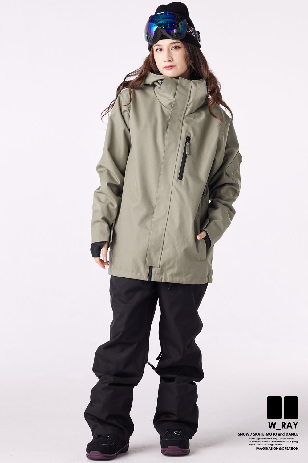 リアリズム スノーボード ウェア レディース 上下 セット スノボ