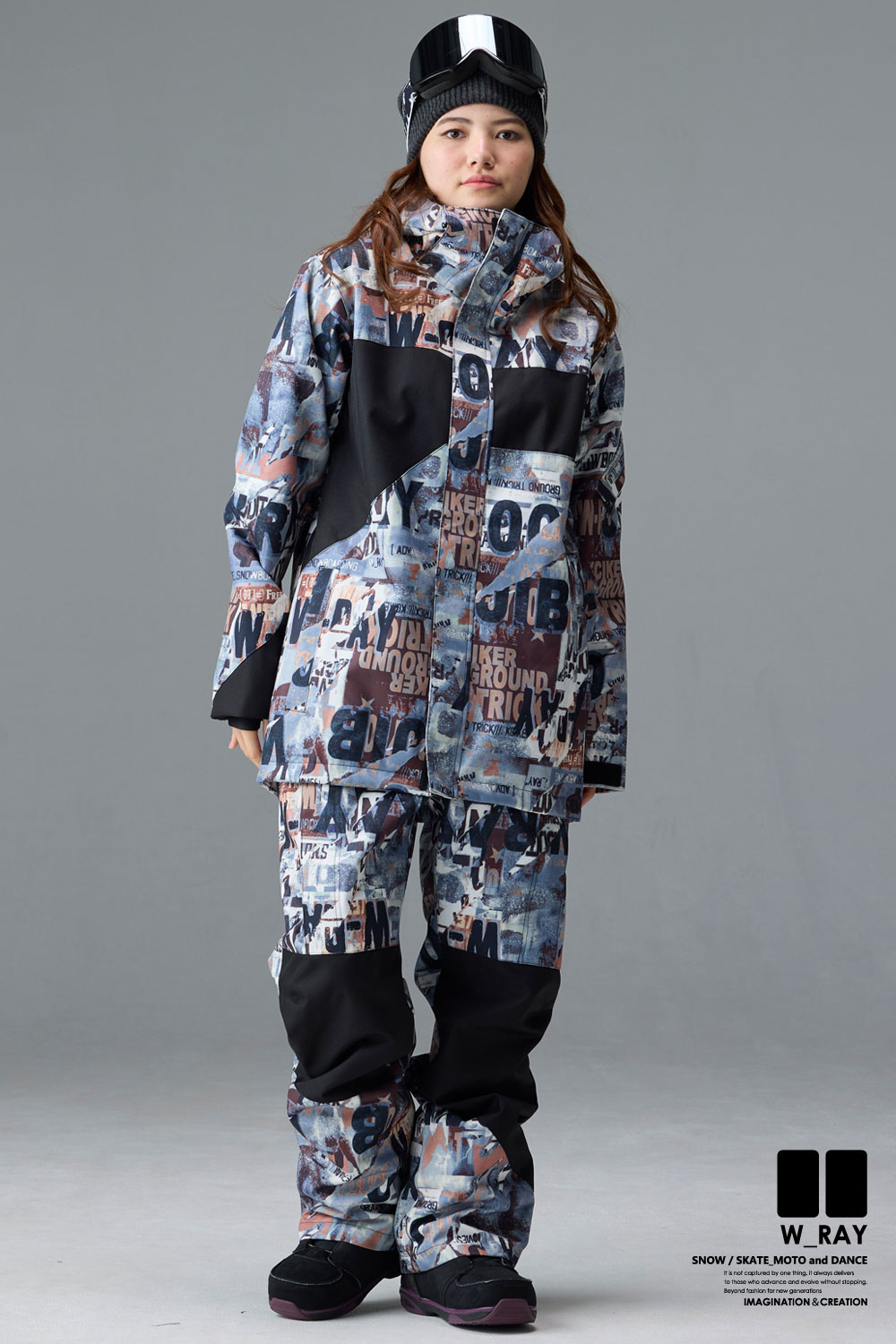 リアリズム スノーボード ウェア レディース 上下 セット スノボ