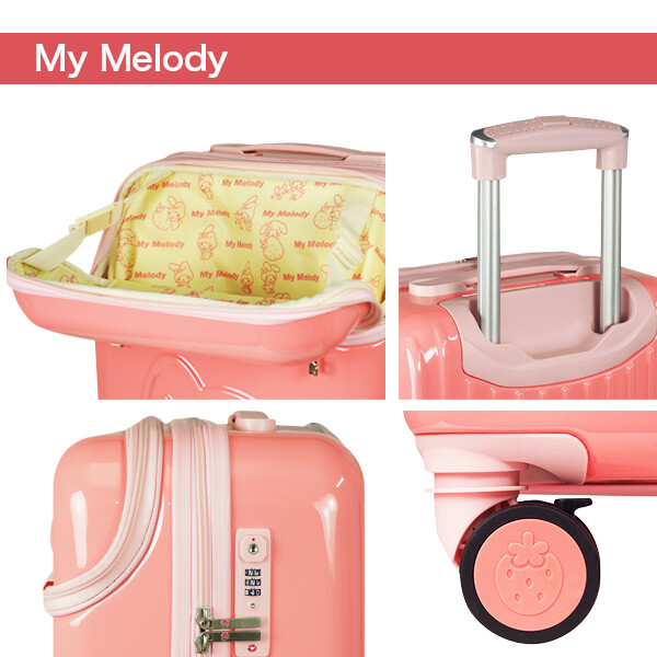 サンリオのカワイイスーツケース ピンク [HK-SUC-02] マイメロディ 35L