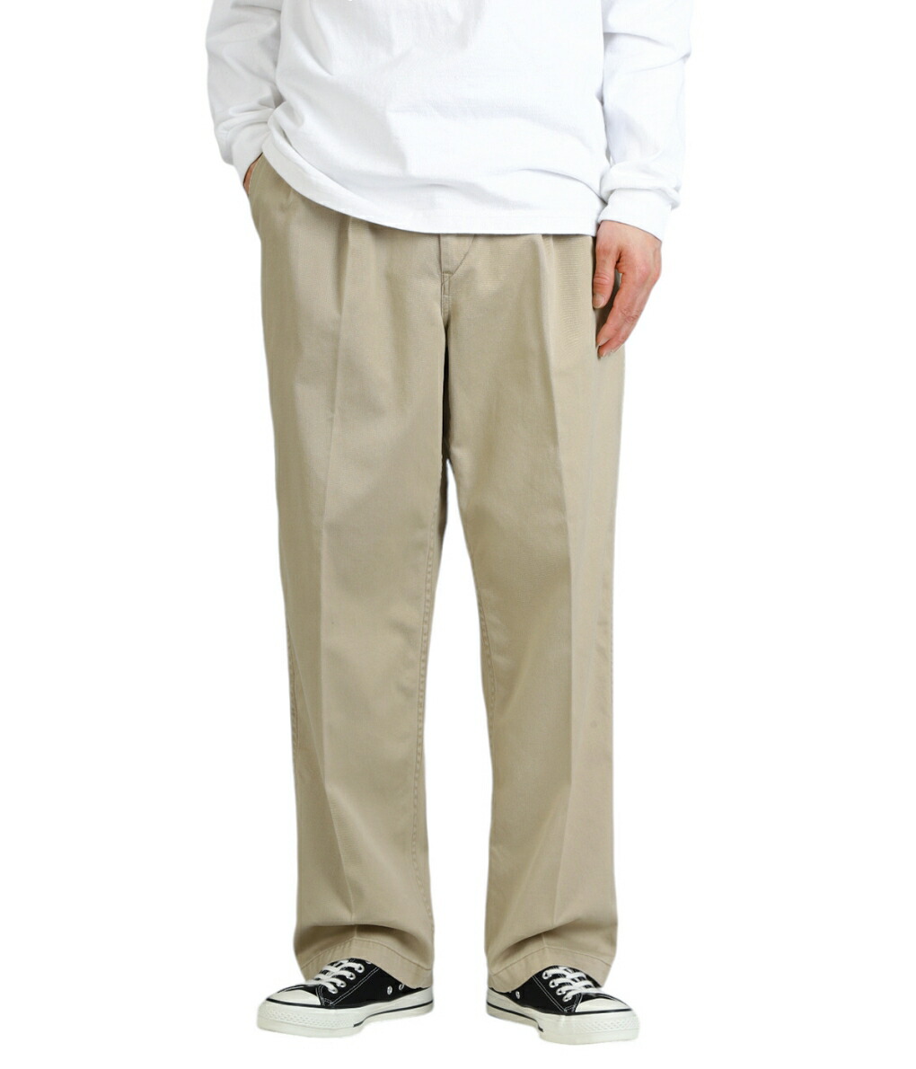 orSlow（オアスロウ） ： TWO TUCK WIDE TROUSERS ： 03-5021-40