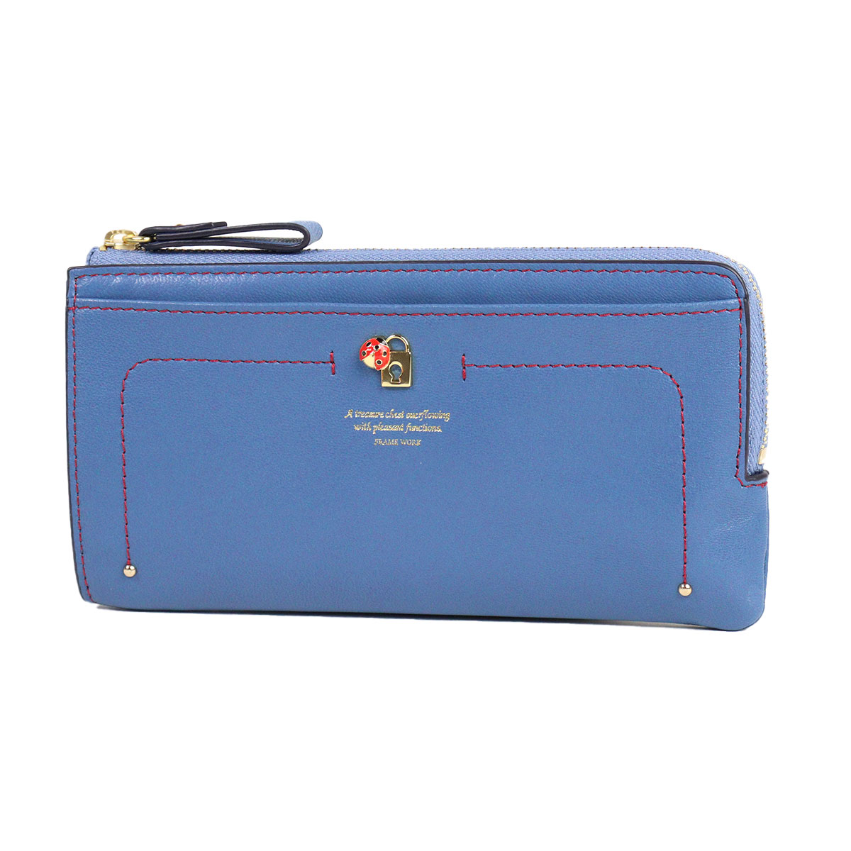 FRAMeWORK（フレームワーク） L字ファスナー長財布 薄型 ソナ やぎ革