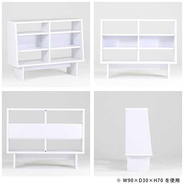 arne（アーネ） オープンラック ラック 本棚 3段 三段 棚 オープン