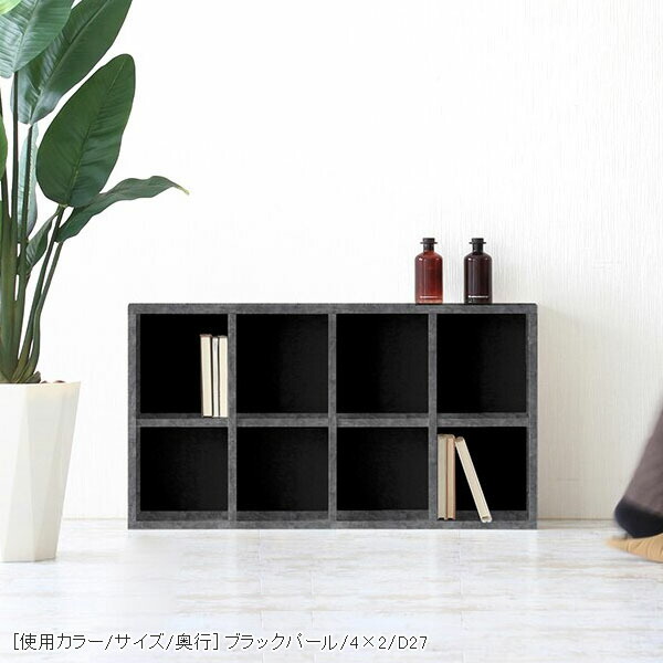 arne（アーネ） 本棚 大容量 カラーボックス オープンラック 2段 a4