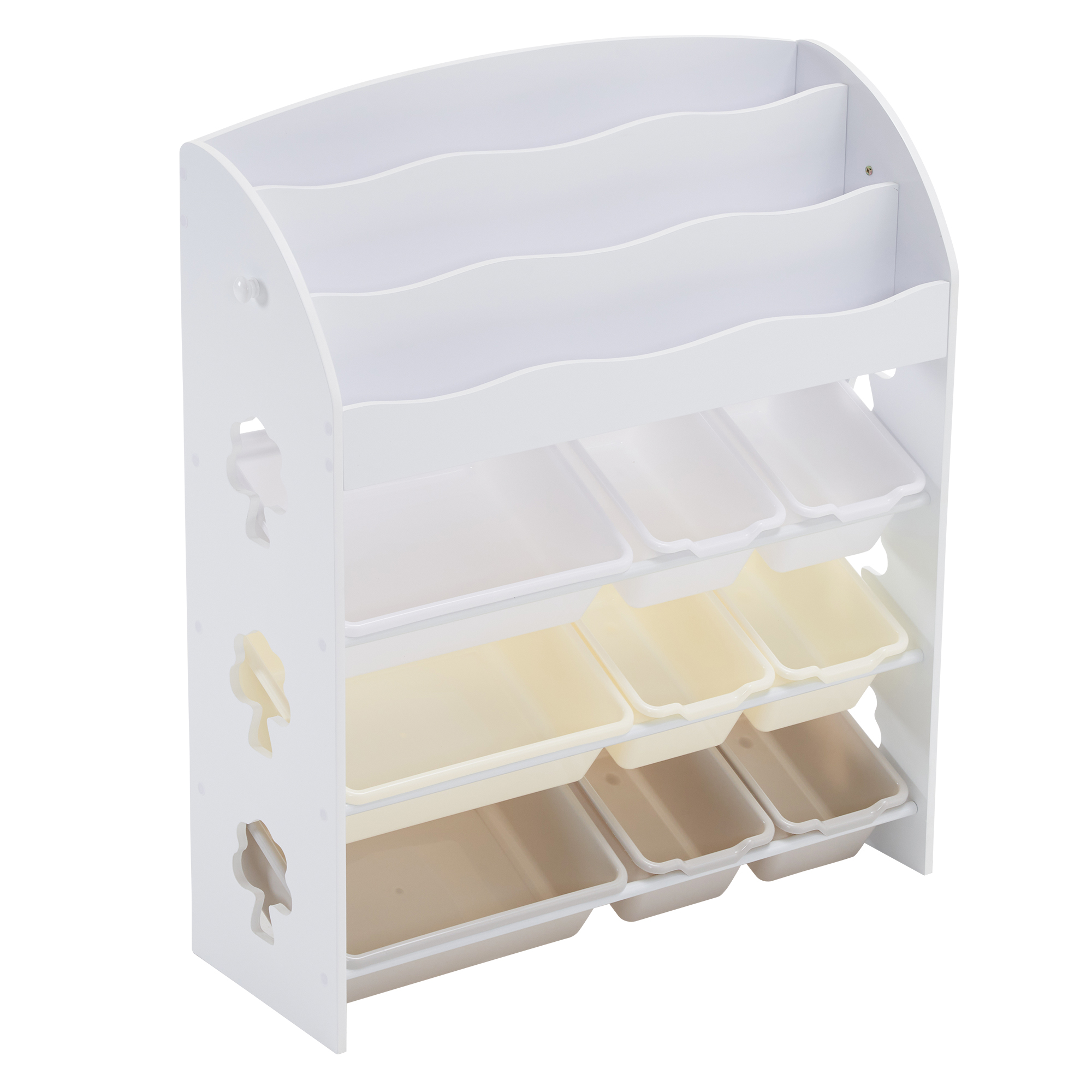 BTM オモチャ収納 ラック おもちゃ箱 おしゃれ ワイドタイプ 大容量