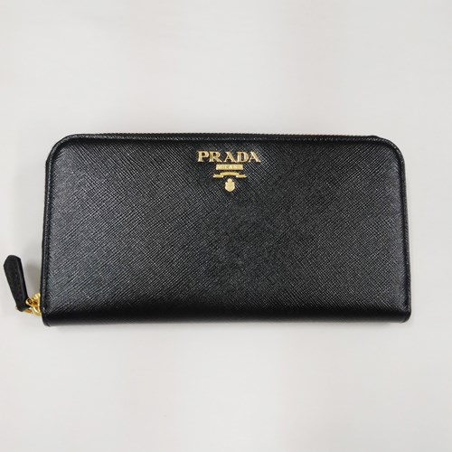 PRADA（プラダ） 【爆買】プラダ 財布 ロゴ サフィアーノレザー ジップ
