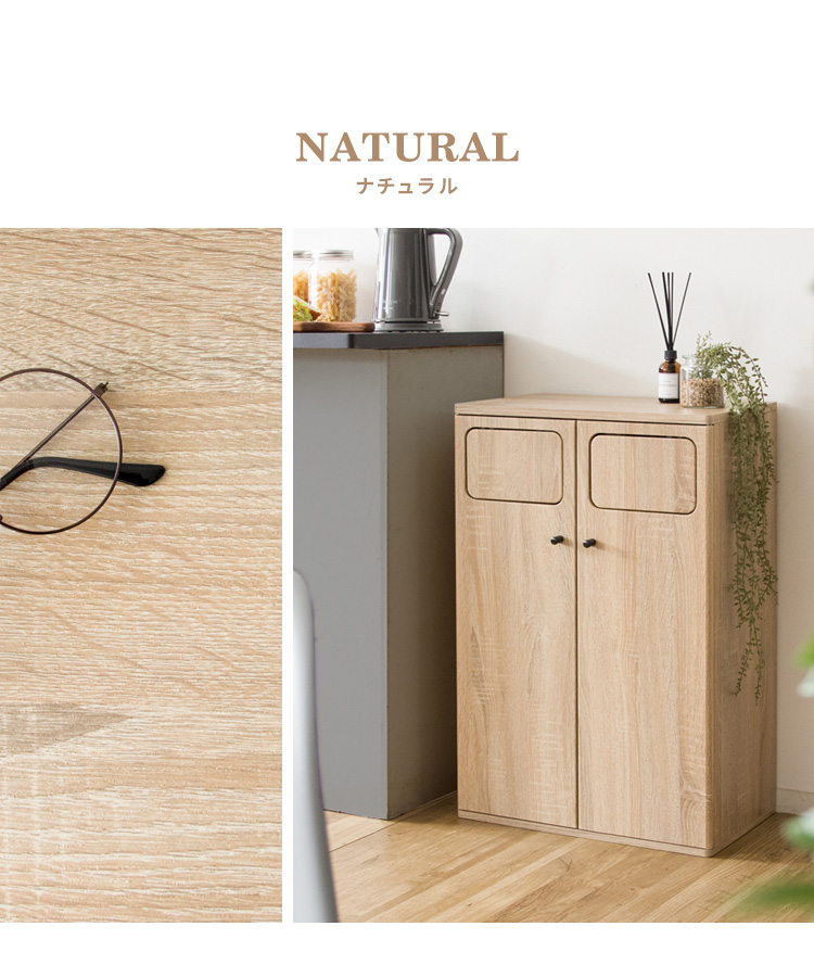 ゴミ箱 ダストボックス 45L 45リットル 分別 2分別 ふた付き スリム