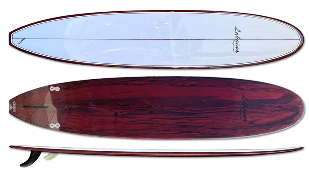 サーフボード ラハイナ LAHAINA 9'1 L6 ロングボード ワインレッド
