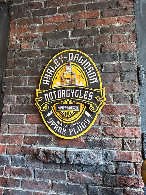 ハーレーダビッドソン HARLEY DAVIDSON 壁掛け 木製装飾 ハーレー