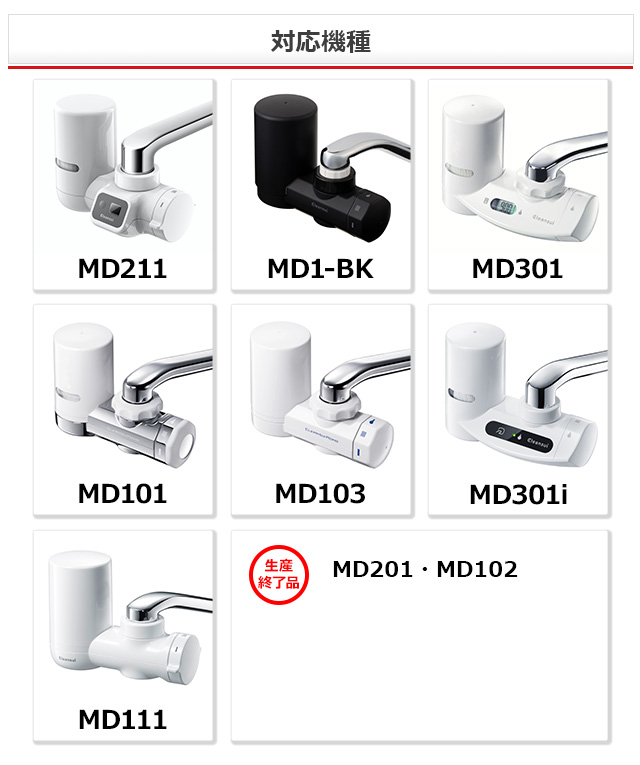 クリンスイ TVCM公開中 蛇口直結型 浄水器 カートリッジ MDC03S 4個