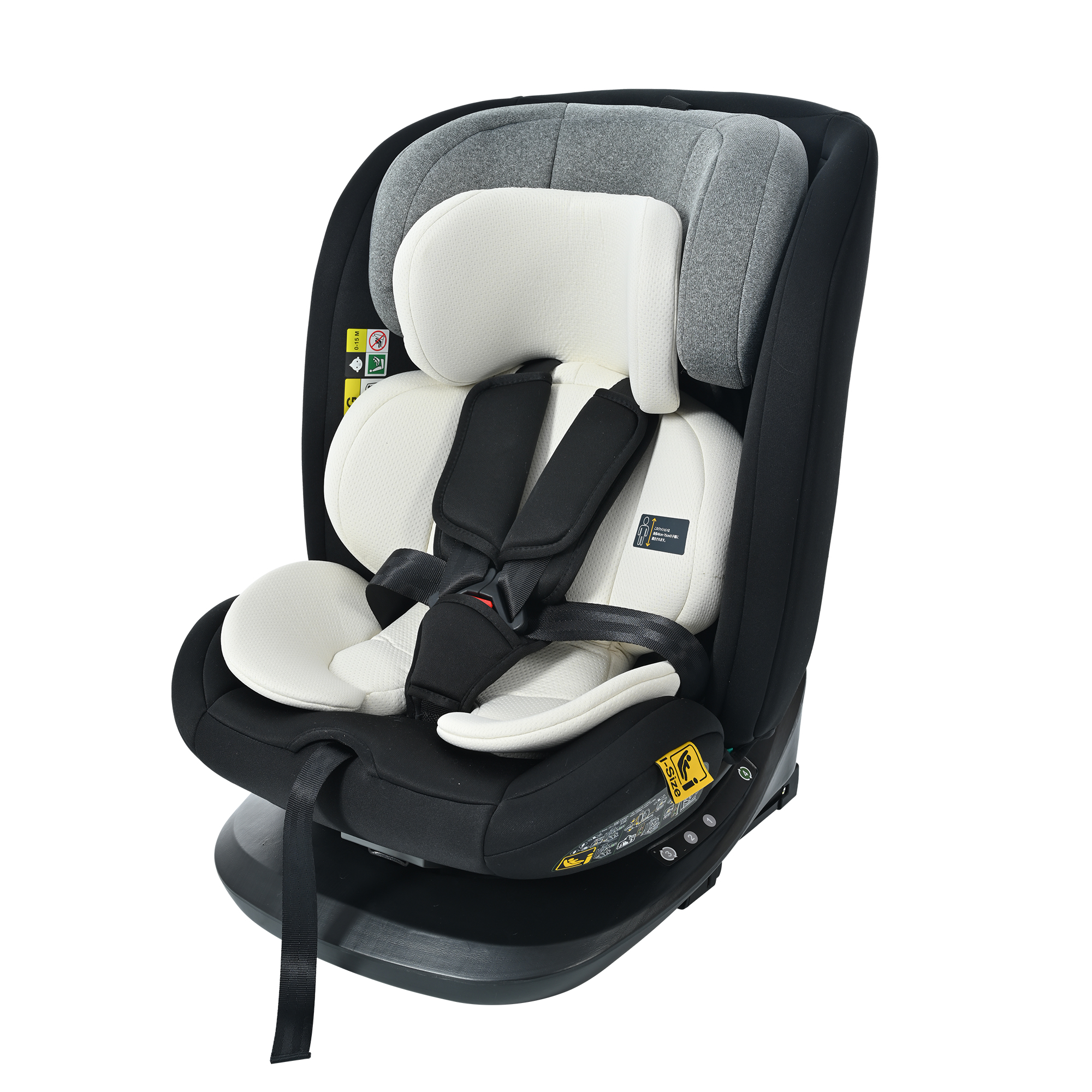 チャイルドシート 新生児 ISOFIX 0歳〜12歳頃 360度回転式 40〜150cm