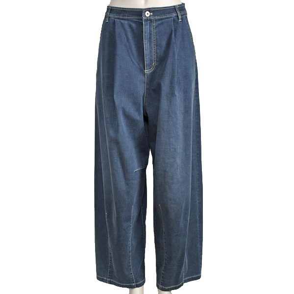 ayane アヤン ダンガリー バレル パンツ レディース ストレッチ