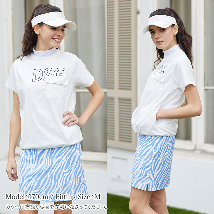 7836 吸水速乾 夏生地軽量ゼブラ柄スカート M/L/LL/3L/4L レディース