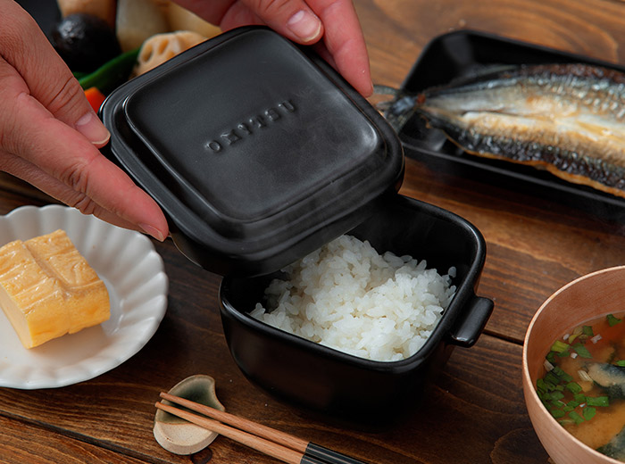 おひつ お櫃 OHITSU Sサイズ 2個セット 電子レンジ対応 耐熱陶器 保存