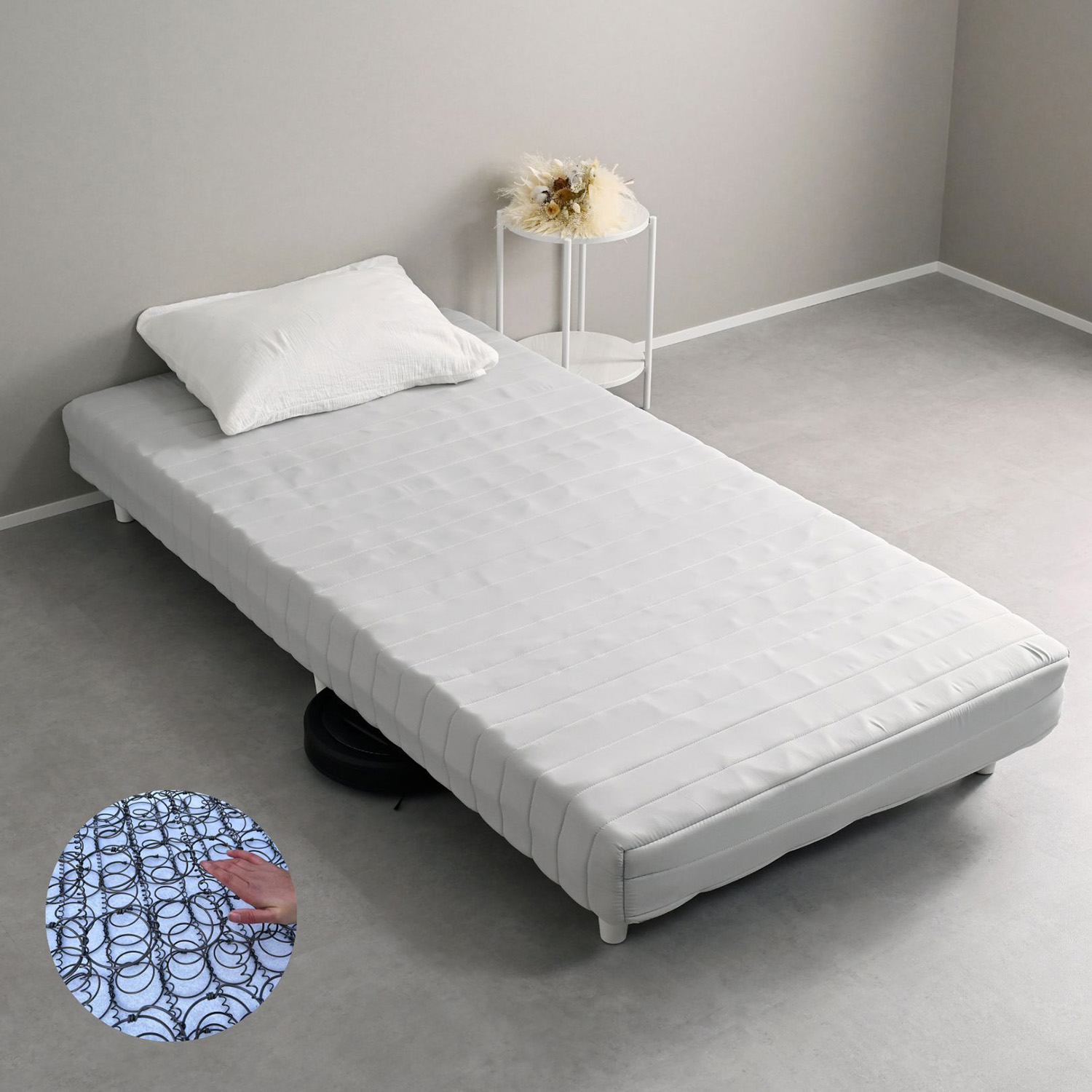 山善（YAMAZEN） ベッド 脚付きマットレス シングル 組み立て簡単