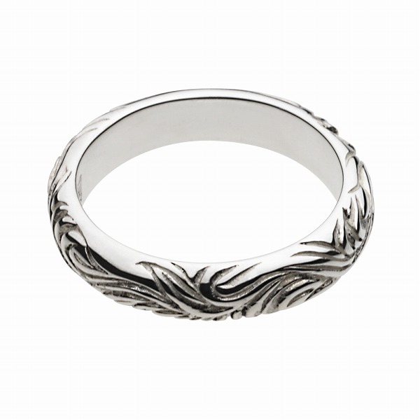 ジルコニア シルバーリング 指輪 メンズ アラベスク 唐草 シルバー925