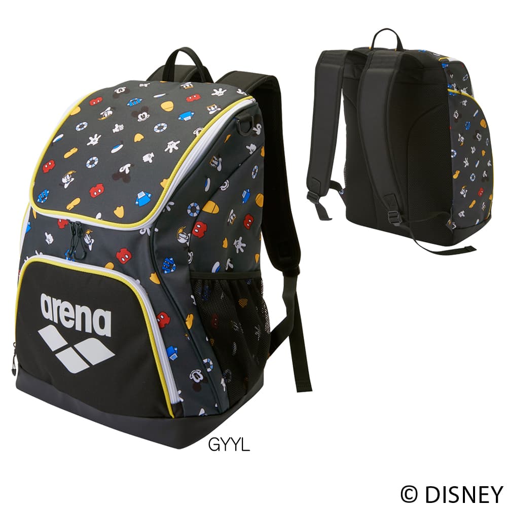 アリーナ（arena） 水泳 ディズニー “ミッキー” “ドナルド” 35L バック