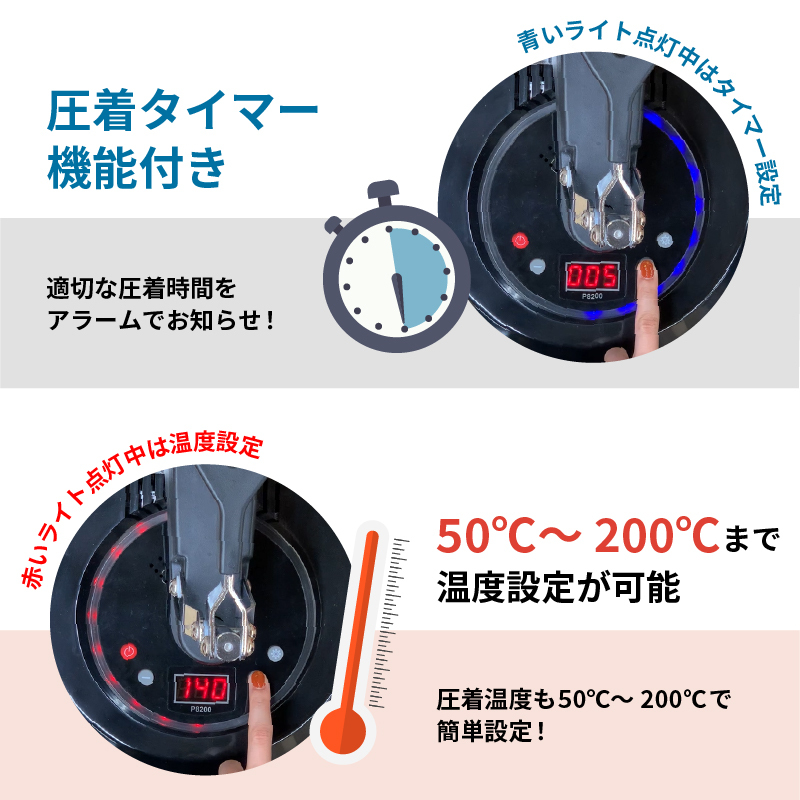 手動アイロンプレス機 Ponto ポント A4超サイズ 38×29cm CHP-2938