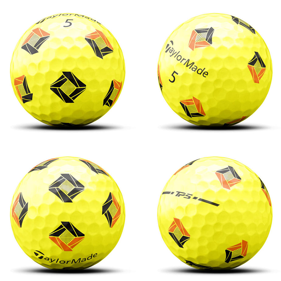 TaylorMade（テーラーメイド） TP5 Pix 2024 イエロー ゴルフ ボール 1