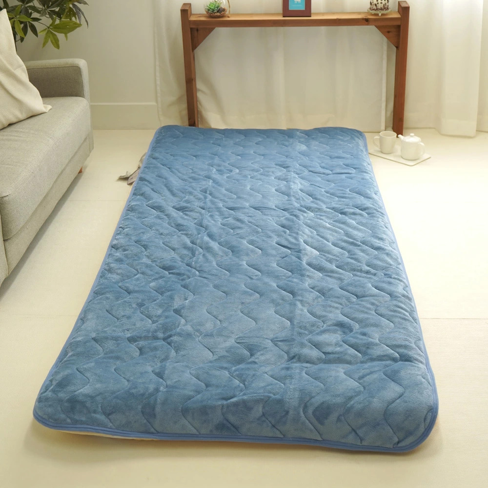 敷きパッド シングル スーパーロングサイズ 100×230cm 暖か 蓄熱綿入り