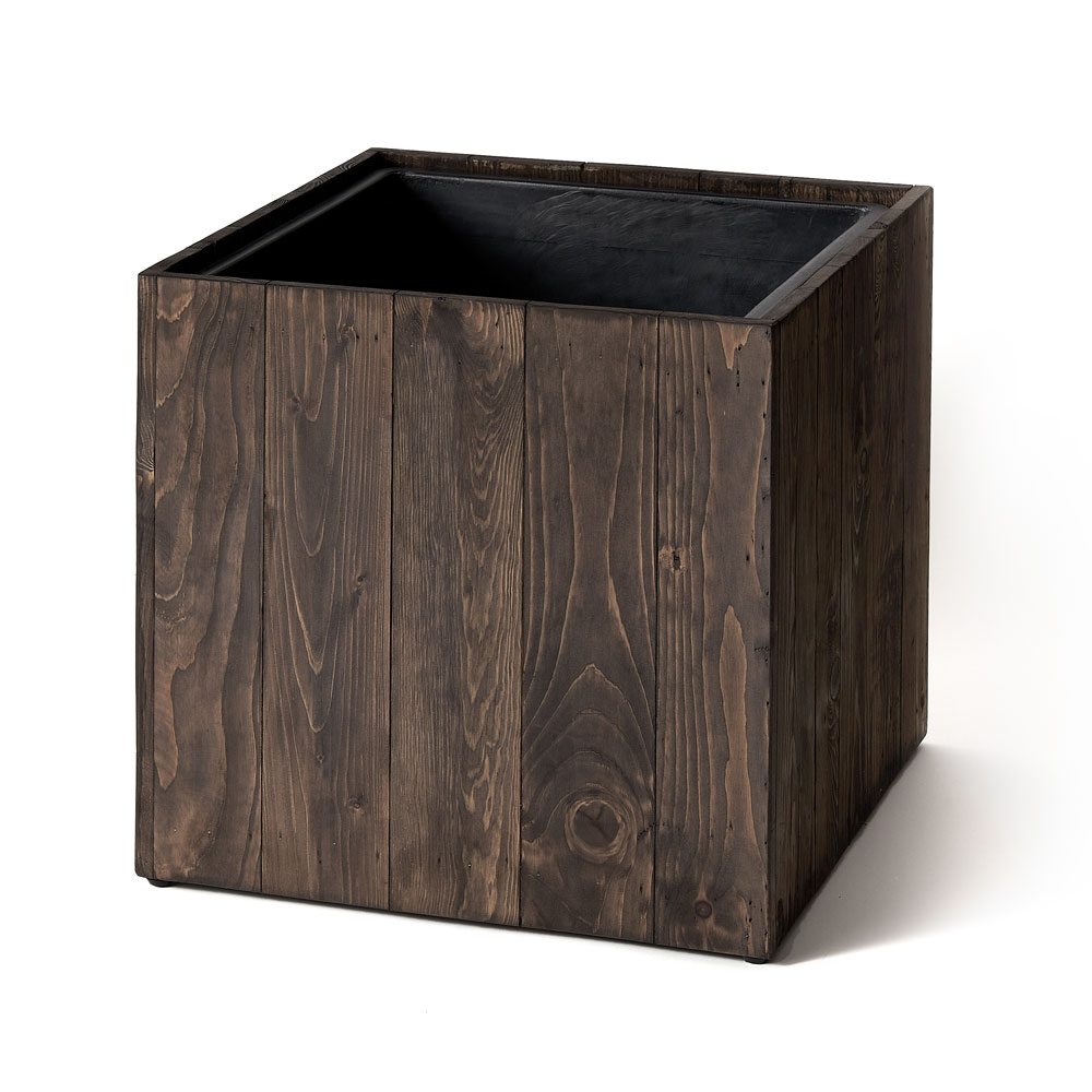 プランターカバー ウッド ボックス スクエア型 Lサイズ 10号用