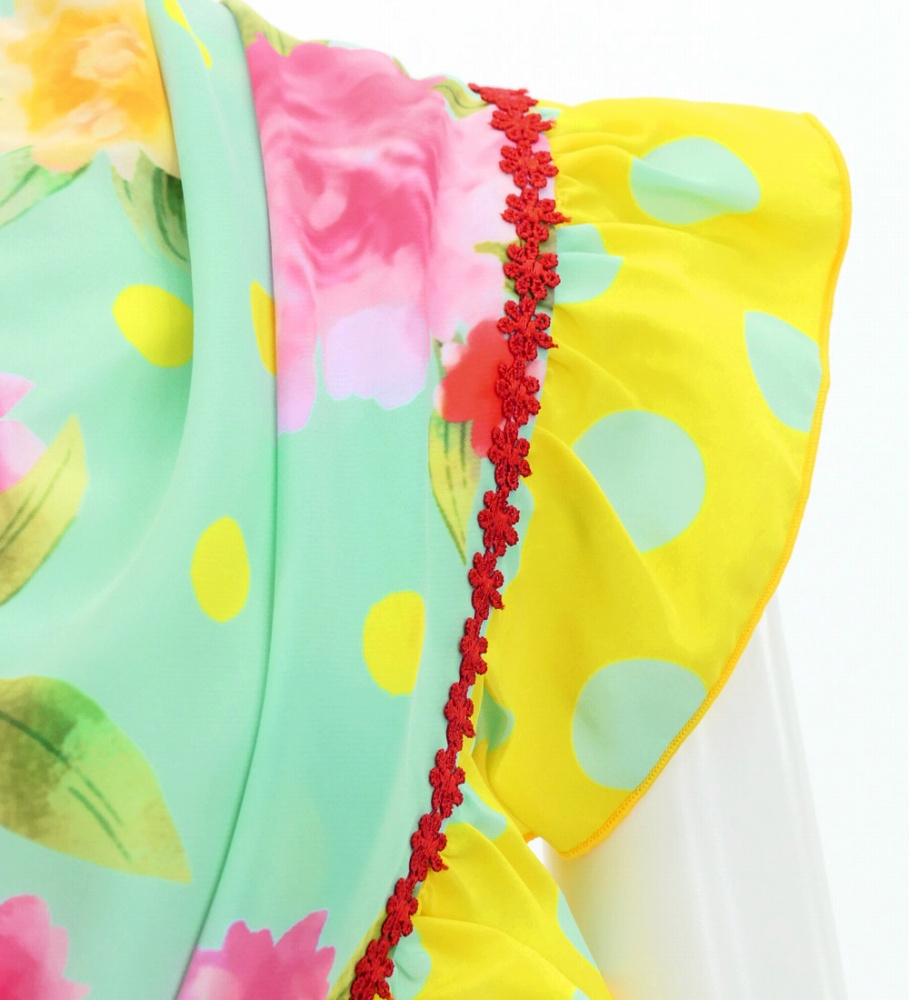 フラメンコ ピキージョ・エプロンセット ローズ＆カーネーション