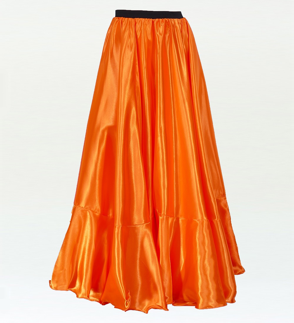 フラメンコ ペチコート オレンジ フリーサイズ 152o : emika - 通販