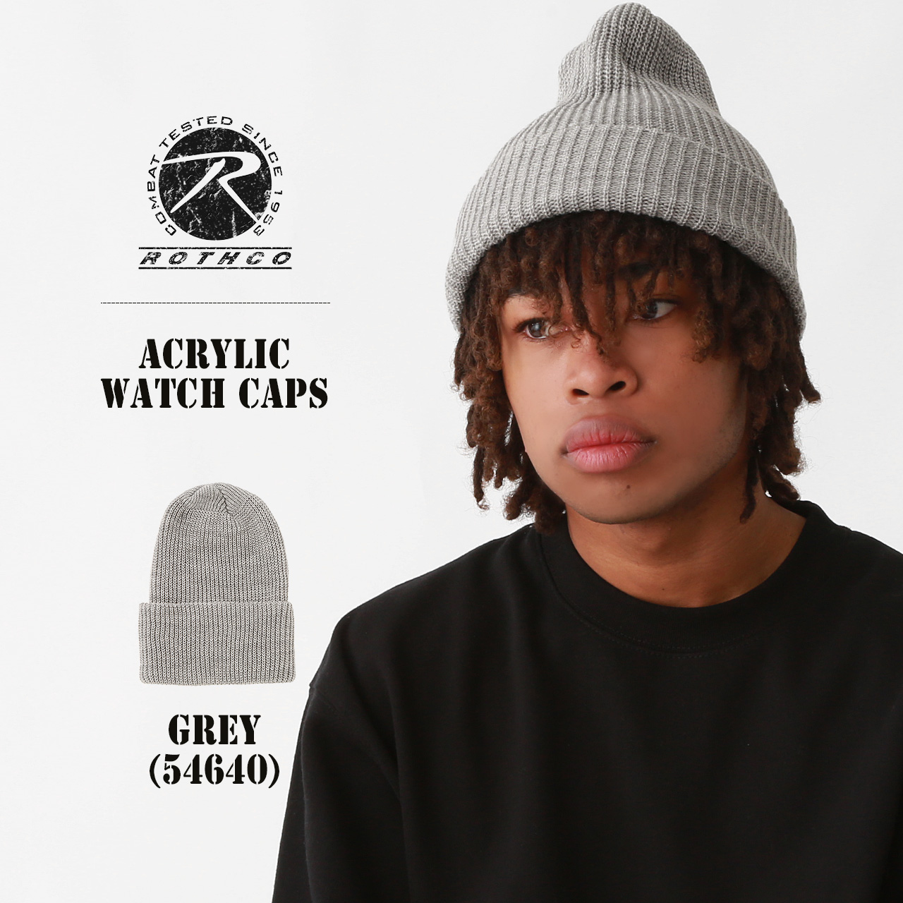 ROTHCO（ロスコ） ニットキャップ 無地 ニット帽 ビーニー 5464 5454