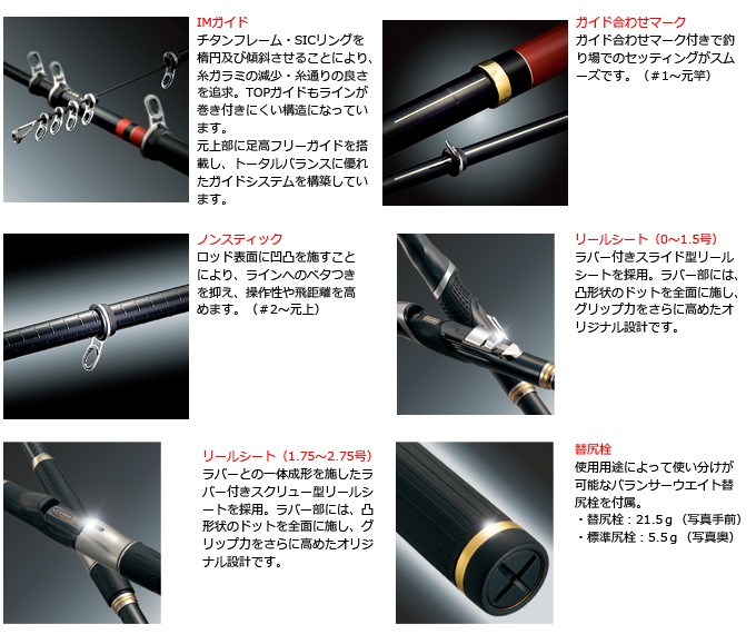 Gamakatsu（がまかつ） がま磯 アテンダー2 （2.25号 5.0m）（磯竿