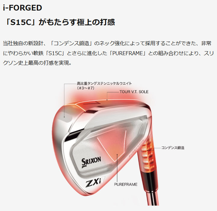 ZX（スリクソン） ダンロップ スリクソン ZXi7 アイアン 単品（#4,AW