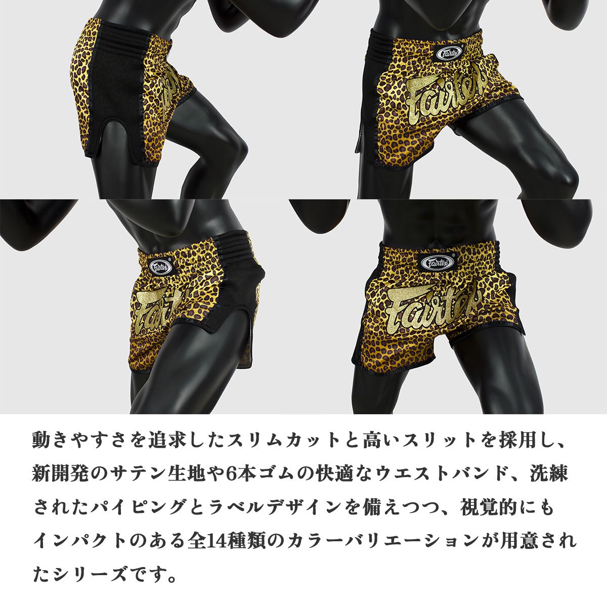 フェアテックス Fairtex キックパンツ BS1701〜BS1714 サテン キック