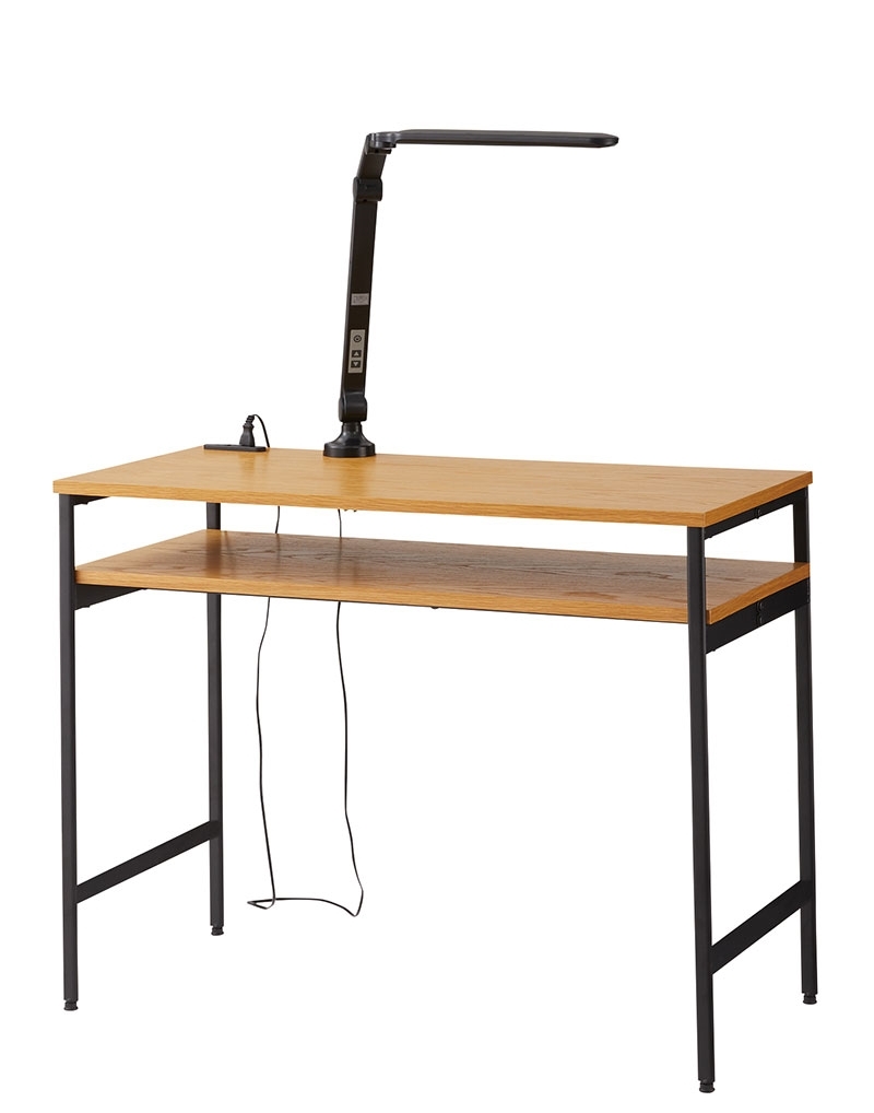 東谷 ネイルデスク デスクライト セット デスク コンセント付き 棚付き