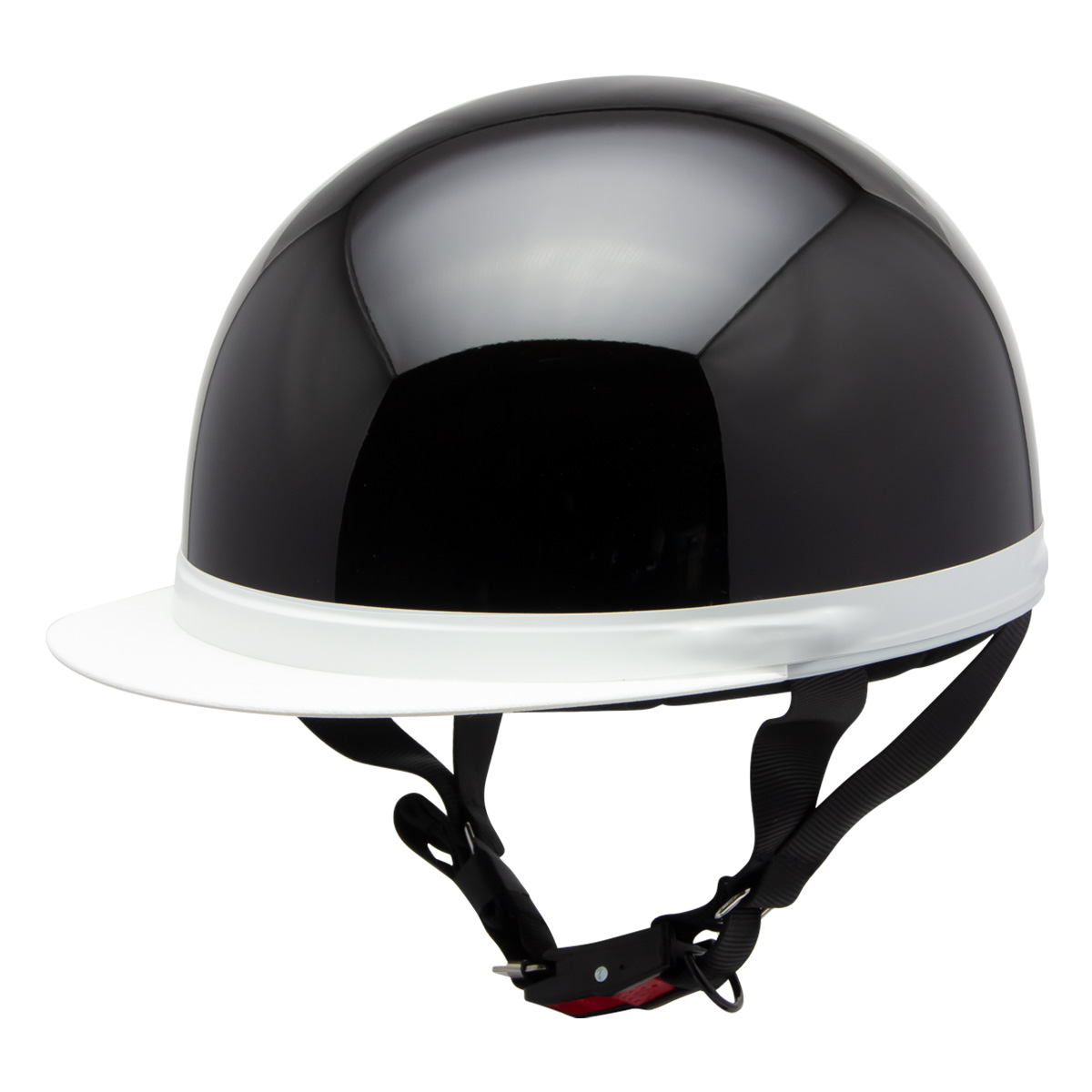 ヘルメット バイク 原付 スクーター 男女兼用 半キャップ 半帽 白つば