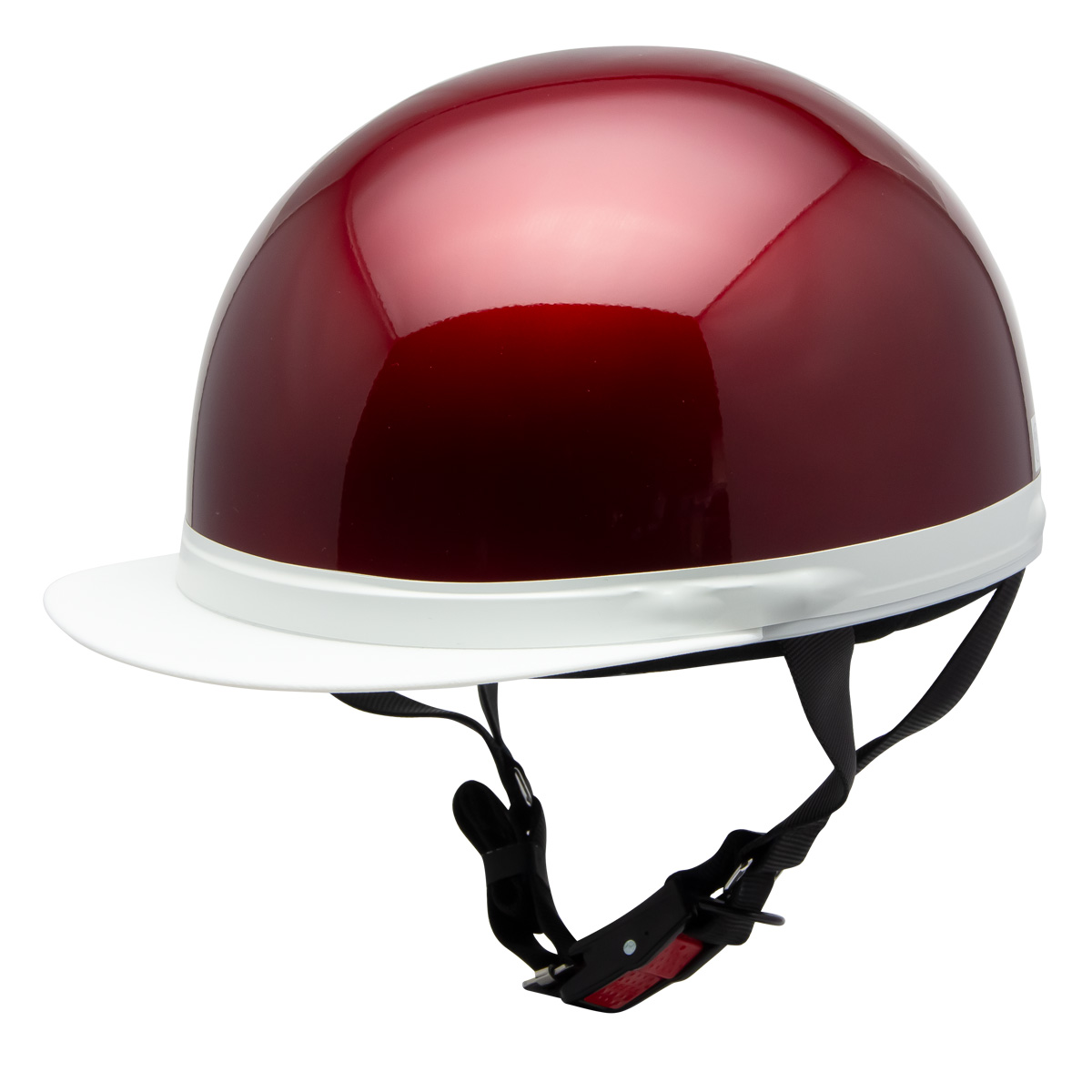 ヘルメット バイク 原付 スクーター 男女兼用 半キャップ 半帽 白つば