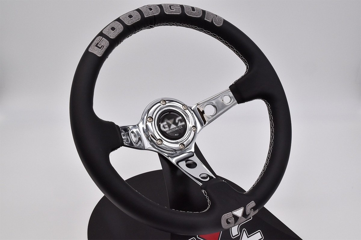 GOODGUN ステアリング 33パイ 新品】GOODGUNオリジナル レザー