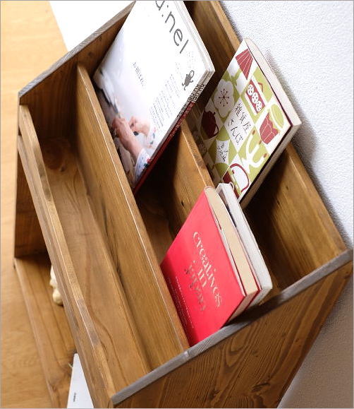 マガジンラック 雑誌 収納 マガジンスタンド 本棚 絵本ラック 木製