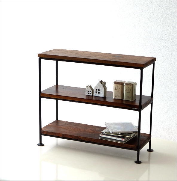 調味料ラック スパイスラック 木製 アイアン 3段 キッチンラック 卓上