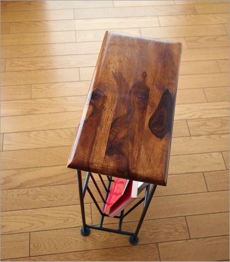 マガジンラック 木製 おしゃれ スリム マガジンスタンド ソファサイド