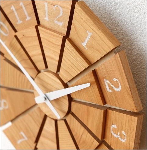 壁掛け時計 壁掛時計 掛け時計 掛時計 木製 おしゃれ 天然木 無垢 日本