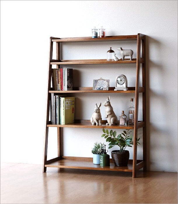 本棚 無垢 木製 天然木 おしゃれ ナチュラル 飾り棚 飾棚 オープン