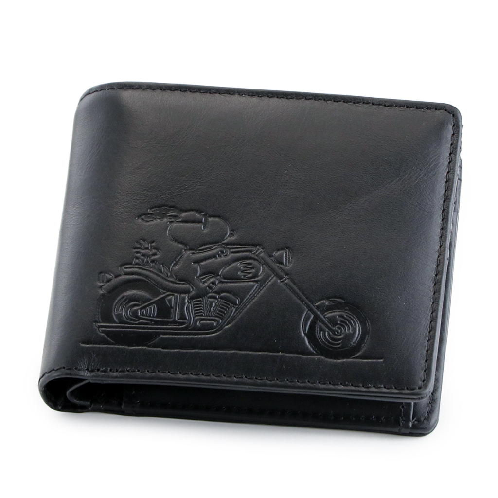 SNOOPY（スヌーピー） 財布 二つ折り メンズ 本革 レディース ライダー