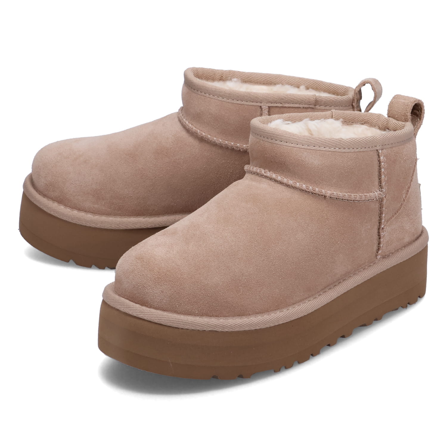 UGG（アグ） ウルトラミニ プラットフォーム ムートンブーツ
