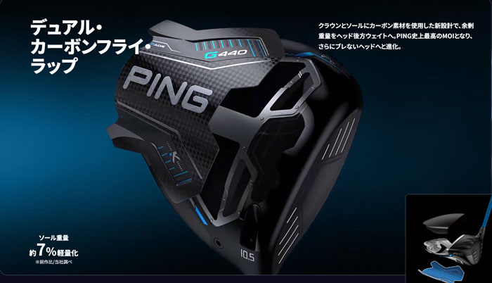 PING（ピン） G440KドライバーALTA JCB BLUE 標準シャフト 日本正規品