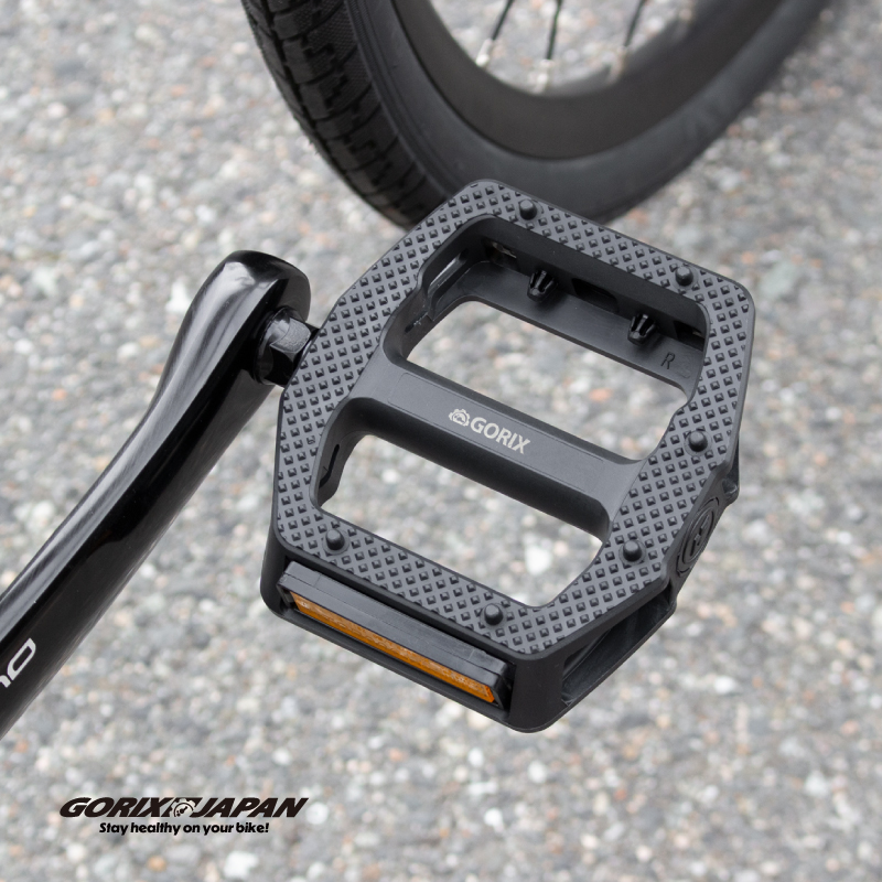 GORIX ペダル 自転車 フラットペダル クロスバイク ノンスリップ 滑り