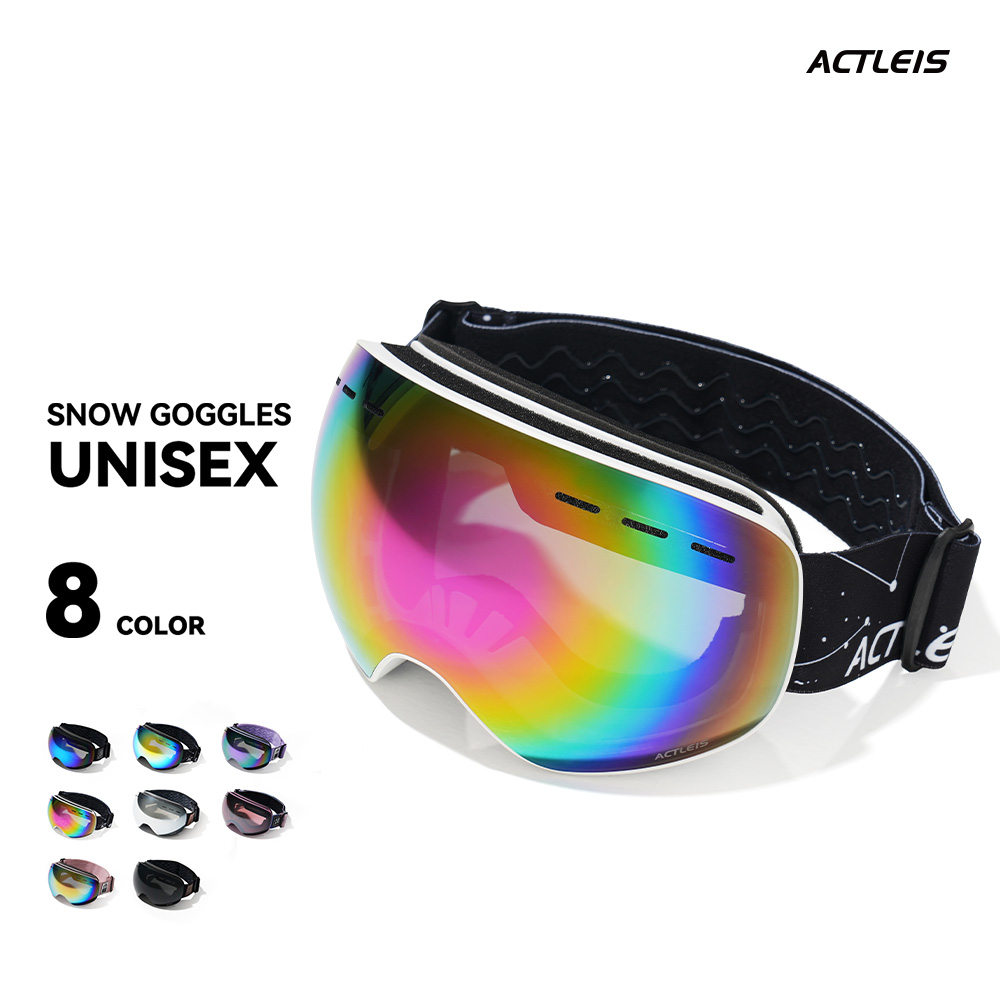 ACTLEIS（アクレイス） スキーゴーグル スノーボードゴーグル メンズ