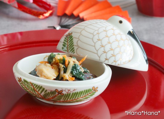 錦 巣ごもり鶴 金彩羽 蓋付き小鉢 (大) 10cm 有田焼 幸楽窯 // 和食器